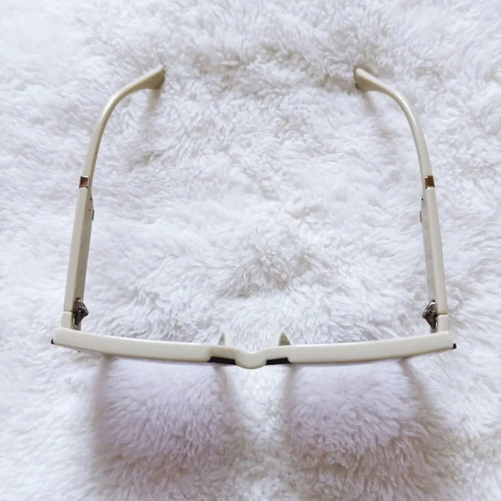 Gloria Cream Square Oversized Sunglasses